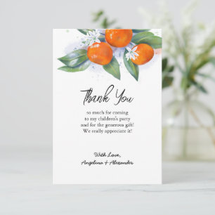Flat Thank You Card