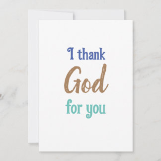 Flat Thank You Card