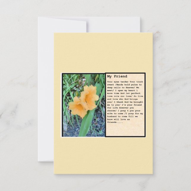 Flat Thank You Card (Front)