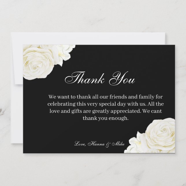 Flat Thank You Card (Front)