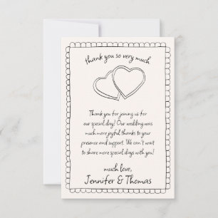 Flat Thank You Card