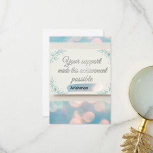Flat Thank You Card