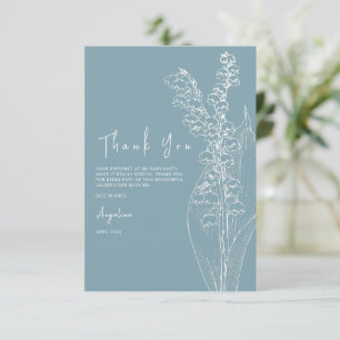 Flat Thank You Card Bride Shower