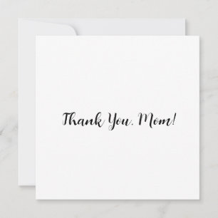Flat ‘Thank You, Mum!’ Card with Floral Back