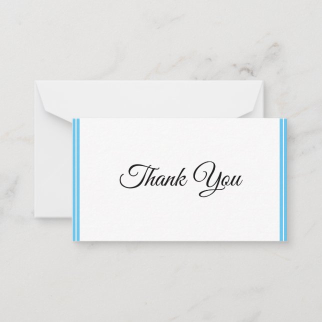 Flat Thank You Note Card (Front)