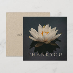 FLAT THANKYOU CARD : PINK LOTUS