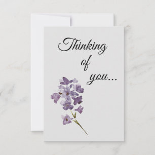 Flat Thinking of You Floral Card
