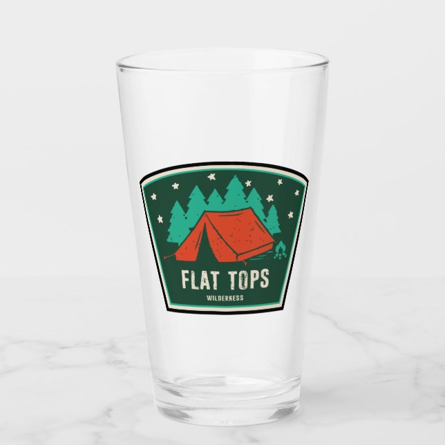Flat Tops Wilderness Colorado Camping Glass (Front)