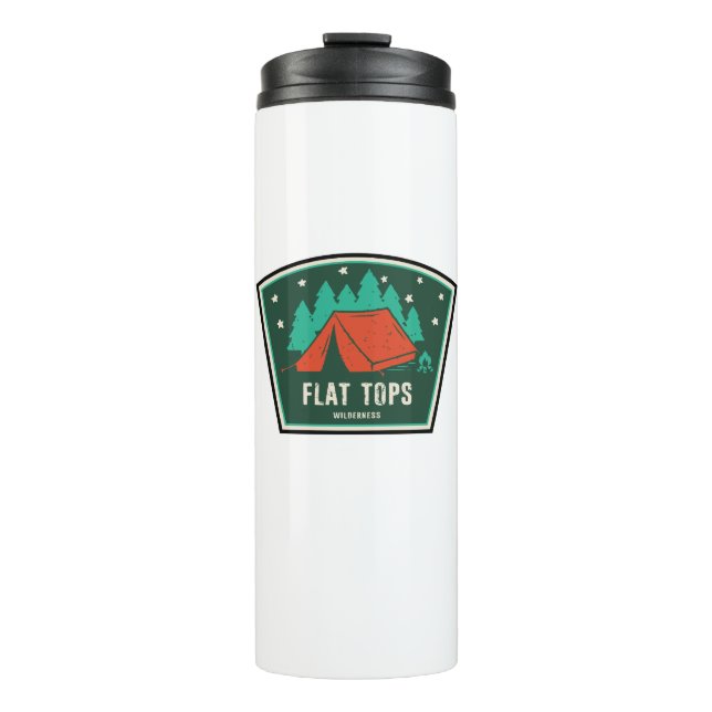 Flat Tops Wilderness Colorado Camping Thermal Tumbler (Front)