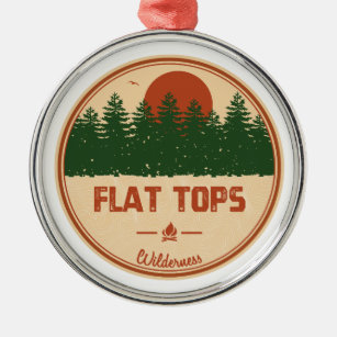 Flat Tops Wilderness Colorado Metal Ornament