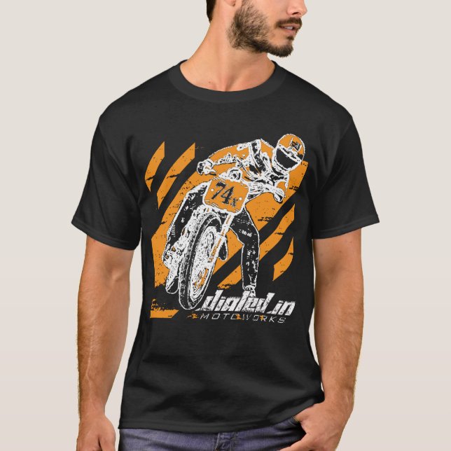 Flat Track Racing Motorcycle Shirt (Front)