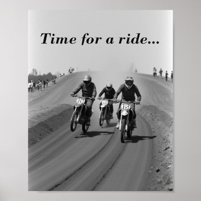 Flat track racing  poster (Front)