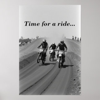 Flat track racing poster