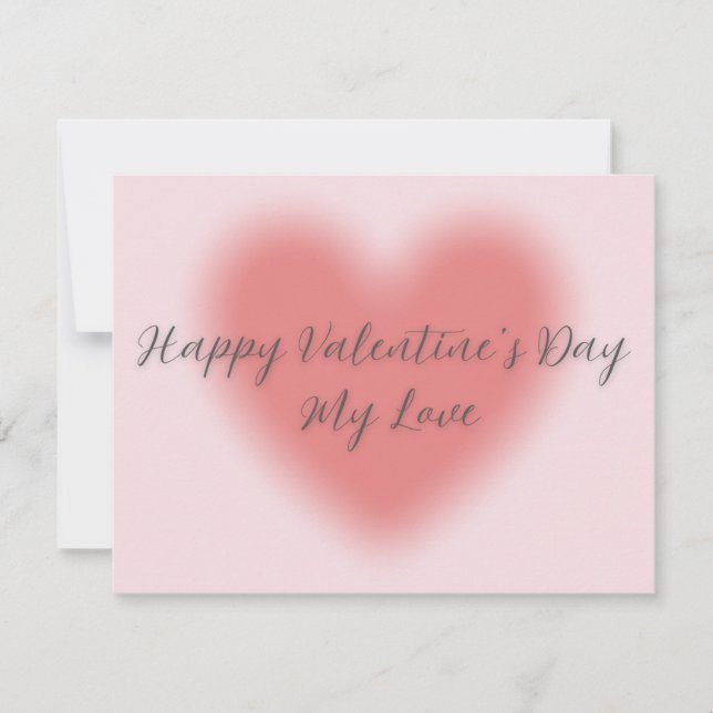 Flat Valentine’s Day card  (Front)