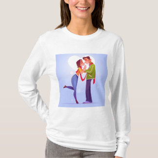 flat-valentine-s-day-couple T-Shirt