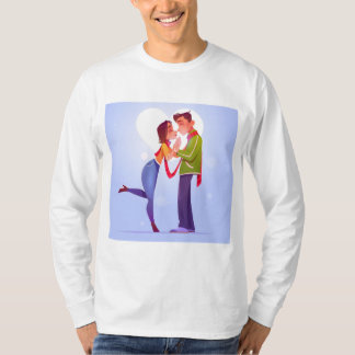 flat-valentine-s-day-couple T-Shirt
