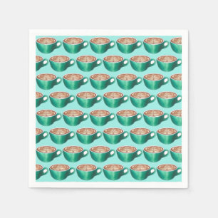 Flat White Latte Cappuccino Coffee Shop House Café Napkin