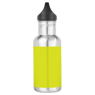 Flat Yellow Background – Back-to-School Texture 532 Ml Water Bottle