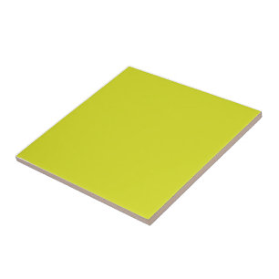 Flat Yellow Background – Back-to-School Texture Ceramic Tile