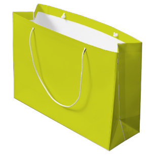 Flat Yellow Background – Back-to-School Texture Large Gift Bag