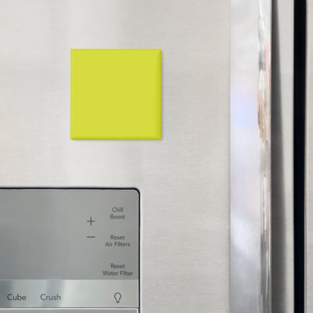 Flat Yellow Background – Back-to-School Texture Magnet (In Situ (Fridge))