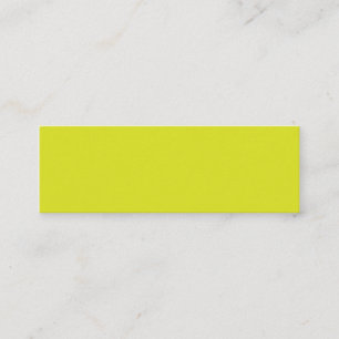 Flat Yellow Background – Back-to-School Texture Mini Business Card