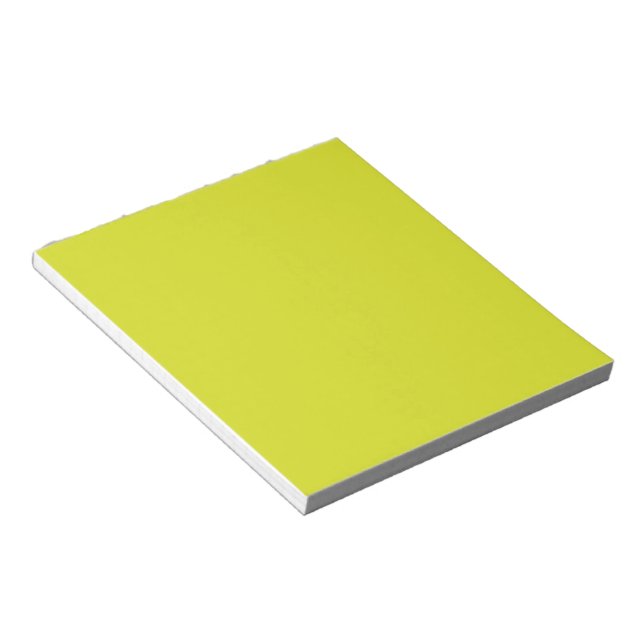 Flat Yellow Background – Back-to-School Texture Notepad (Angled)