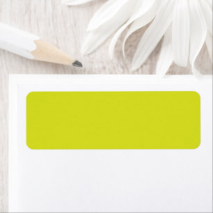 Flat Yellow Background – Back-to-School Texture Return Address Label
