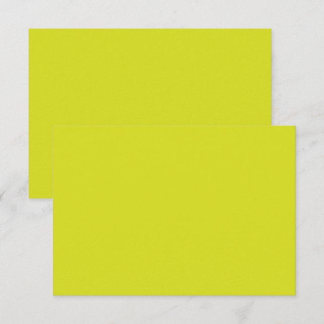 Flat Yellow Background – Back-to-School Texture Thank You Card (Front/Back)