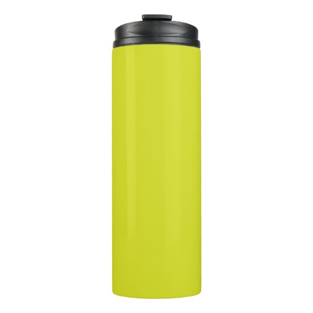 Flat Yellow Background – Back-to-School Texture Thermal Tumbler (Front)