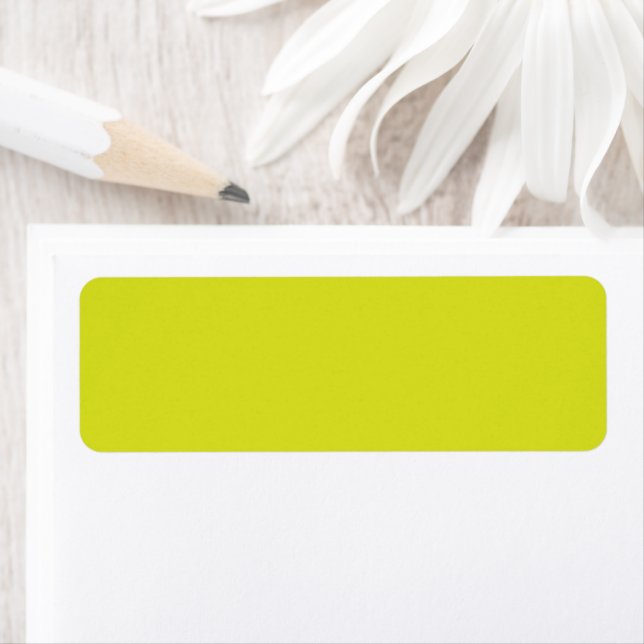 Flat Yellow Background Texture  Return Address Label (Insitu)