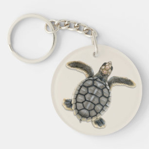 Flatback Sea Turtle Keychain