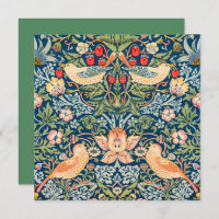 FLATCARD : WILLIAM MORRIS : STRAWBERRY THIEVES