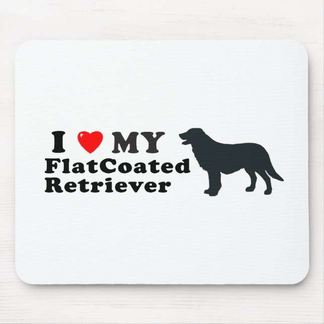 FlatCoated Retriever Mouse Pad (Front)