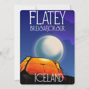 Flatey, Breiðafjörður, Iceland, travel poster