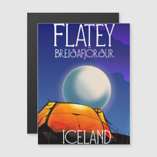 Flatey, Breiðafjörður, Iceland, travel poster