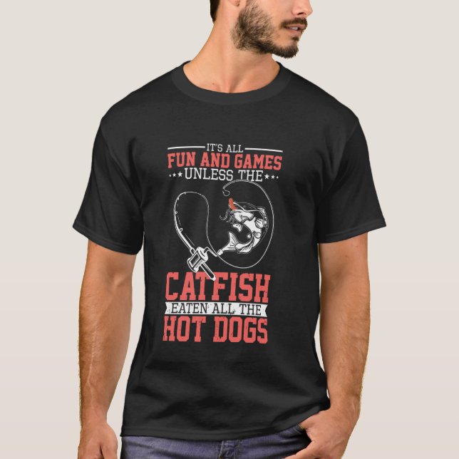 Flathead Catfish cat fishing T-Shirt (Front)