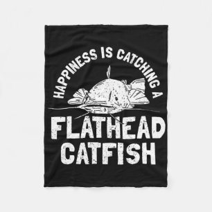 Flathead Catfish - Catfish Fishing Fish For Catfis Fleece Blanket