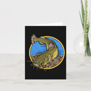 Flathead Catfish Fishing  Card