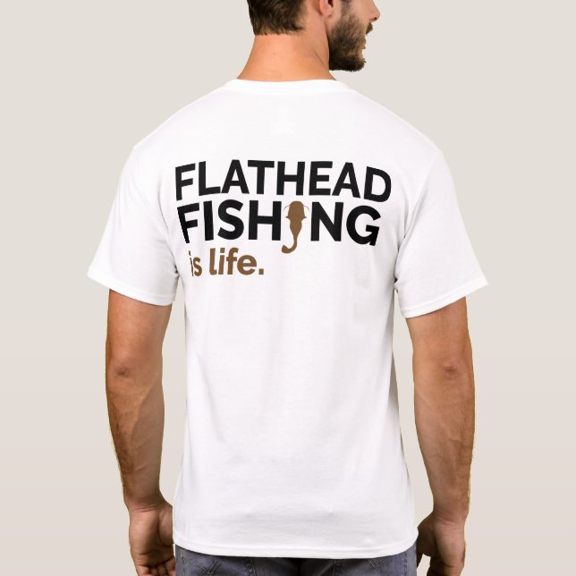 Flathead Catfish Fishing Shirt (Back)