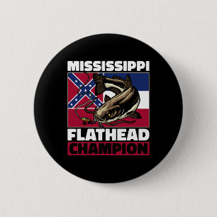 Flathead Catfish Hunting Catfishing Dad Catfish Hu 6 Cm Round Badge