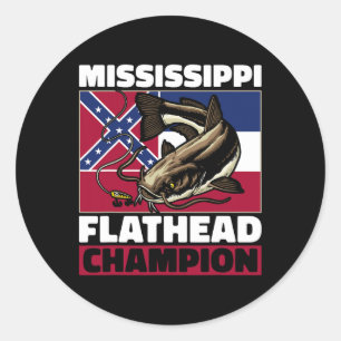 Flathead Catfish Hunting Catfishing Dad Catfish Hu Classic Round Sticker