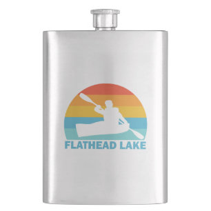 Flathead Lake Montana Kayak Hip Flask