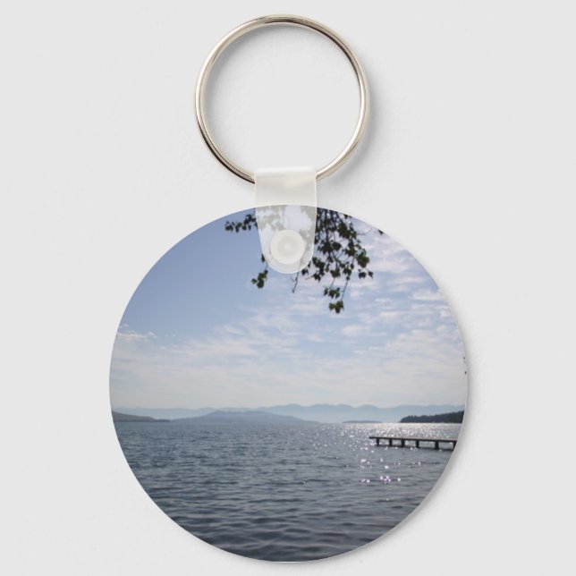 Flathead Lake Montana Key Ring (Front)