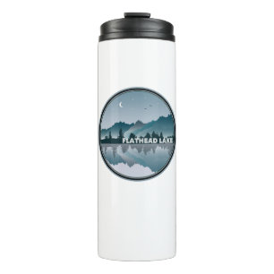 Flathead Lake Montana Reflection Thermal Tumbler