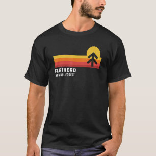 Flathead National Forest Montana Cool Retro Style  T-Shirt