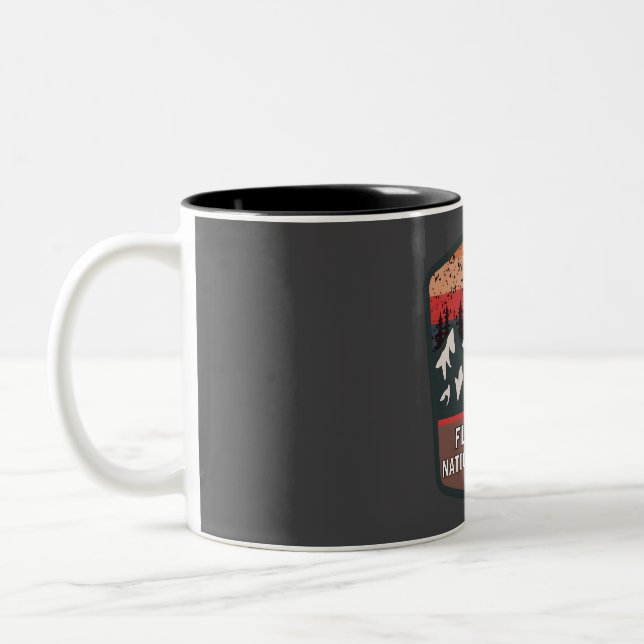 Flathead national forest  Two-Tone coffee mug (Left)
