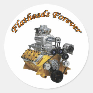 Flatheads Forever Classic Round Sticker