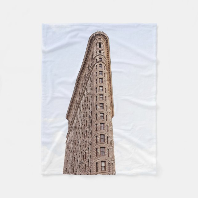 Flatiron building  fleece blanket (Front)
