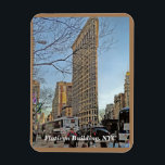 Flatiron Building Iconic Skyscraper New York City Magnet<br><div class="desc">The FLATIRON building, which has been called "one of the world's most iconic skyscrapers and a quintessential symbol of New York City", anchors the south (downtown) end of Madison Square and the north (uptown) end of the Ladies' Mile Historic District. The neighbourhood around it is called the Flatiron District after...</div>